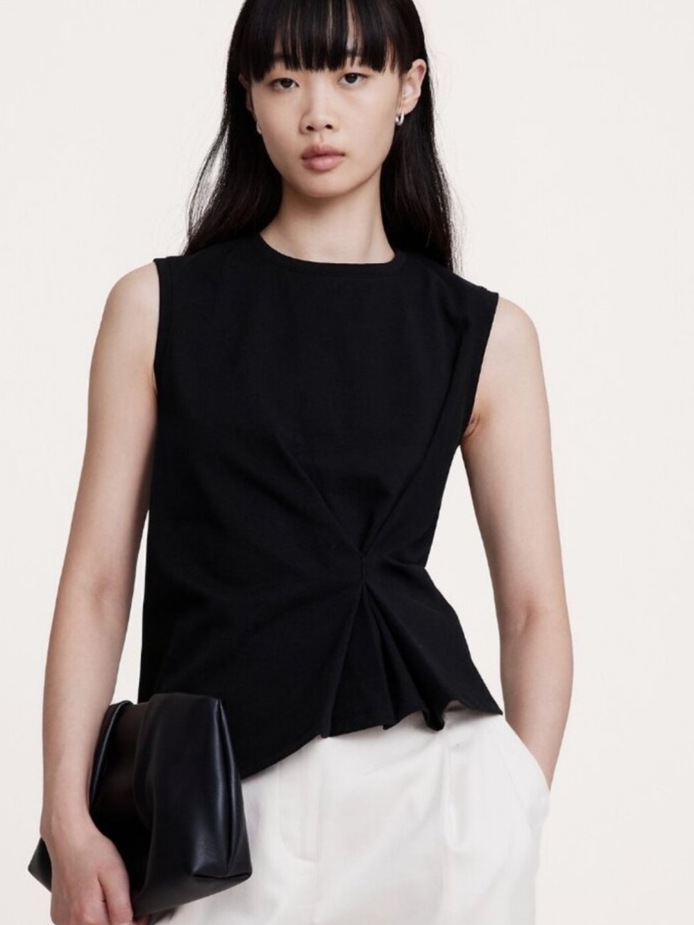 Banana Republic Cotton Draped Tank